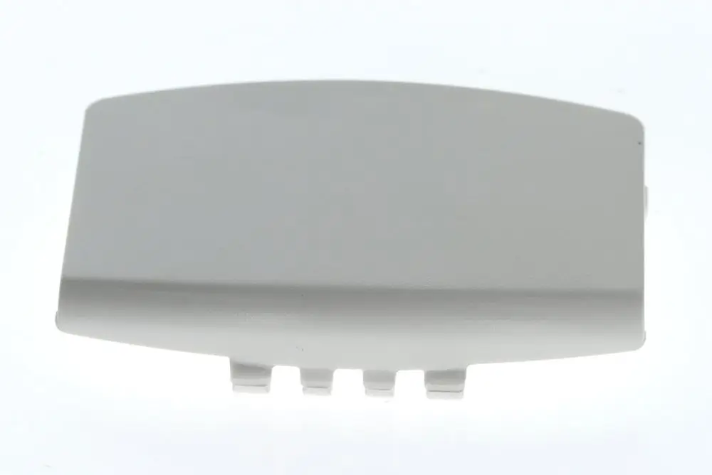 BOSCH Abdeckklappe in neutralem Weiß, rechteckige Form mit leicht gewölbter Oberseite, montiert mit seitlichen Halterungen.
